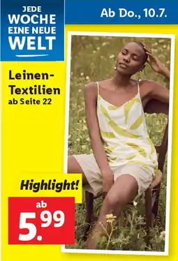 Lidl Leinen Textilien Angebot