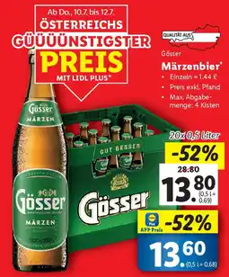 Lidl Gösser Märzenbier Angebot