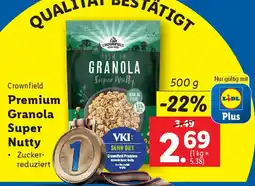 Lidl Crownfield Premium Granola Super Nutty Angebot