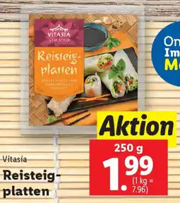 Lidl Vitasia Reisteigplatten Angebot