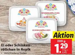 Lidl Ei oder Schinkenröllchen in Aspik Angebot
