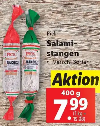 Lidl Pick Salamistangen Angebot