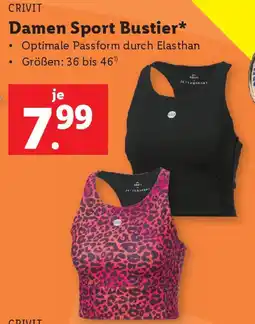 Lidl Crivit Damen Sport Bustier Angebot