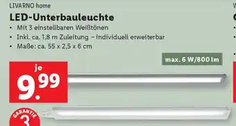 Lidl LIVARNO home LED Unterbauleuchte Angebot