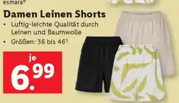 Lidl Damen Leinen Shorts Angebot