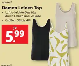 Lidl Damen Leinen Top Angebot