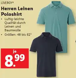 Lidl Herren Leinen Poloshirt Angebot
