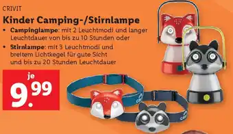 Lidl Crivit Kinder Camping Stirnlampe Angebot