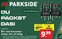 Lidl Parkside Bit und Schrauben dreher Set Angebot