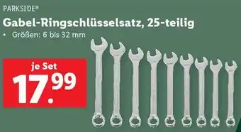 Lidl Parkside Gabel Ringschlüsselsatz Angebot