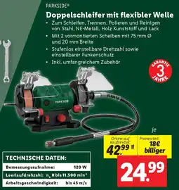 Lidl Parkside Doppelschleifer mit flexibler Welle Angebot