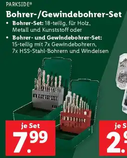 Lidl Parkside Bohrer-/Gewindebohrer-Set Angebot