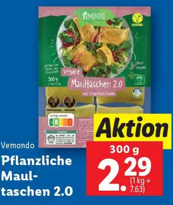 Lidl Vemondo Pflanzliche Maultaschen 2.0 Angebot