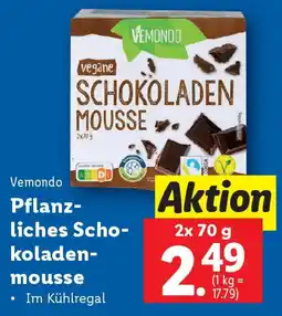Lidl Vemondo Pflanzliches Schokoladenmousse Angebot