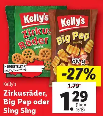Lidl Kelly's Zirkusräder, Big Pep oder Sing Sing Angebot