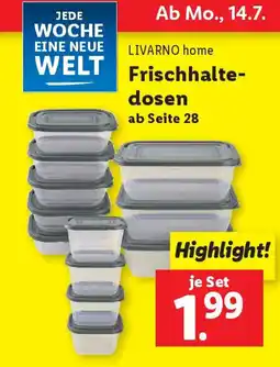 Lidl LIVARNO home Frischhalte- dosen Angebot