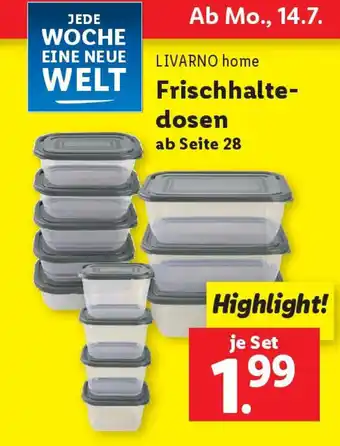 Lidl LIVARNO home Frischhalte- dosen Angebot