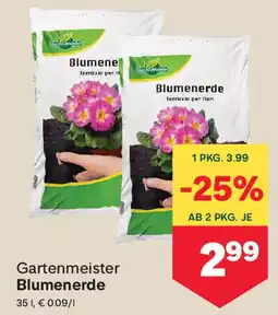 MPreis Gartenmeister Blumenerde Angebot