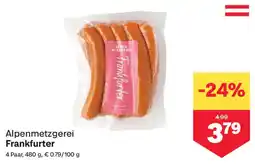 MPreis Alpenmetzgerei Frankfurter Angebot