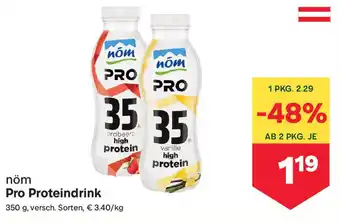 MPreis nöm Pro Proteindrink Angebot