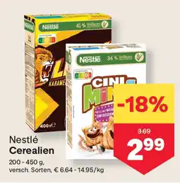 MPreis Nestlé Cerealien Angebot