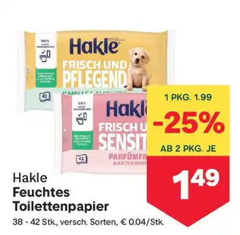 MPreis Hakle Feuchtes Toilettenpapier Angebot