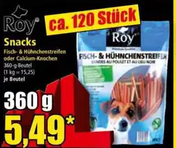 Norma Snacks Fisch & Hühnchenstreifen oder Calcium Knochen Angebot