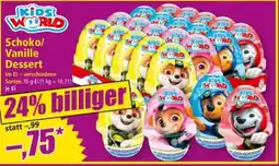 Norma Schoko/Vanille Dessert Angebot