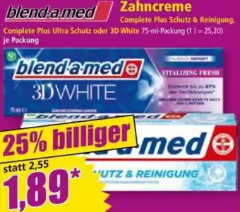 Norma blend-a-med Zahncreme Angebot
