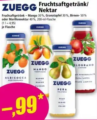 Norma ZUEGG Fruchtsaftgetränk/MANGO Nektar Angebot