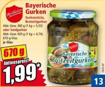 Norma Bayerische Gurken Angebot