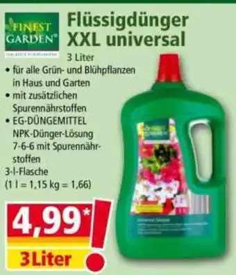 Norma Flüssigdünger XXL universal Angebot