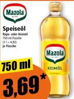Norma Mazola Speiseöl Angebot