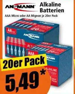 Norma Alkaline Batterien Angebot