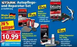 Norma Autopflege und ReparaturScheinwerfer Restaurations Kit 19tig. Set Angebot