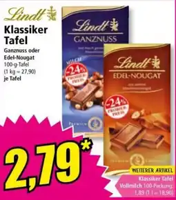 Norma Lindt Klassiker Tafel Angebot