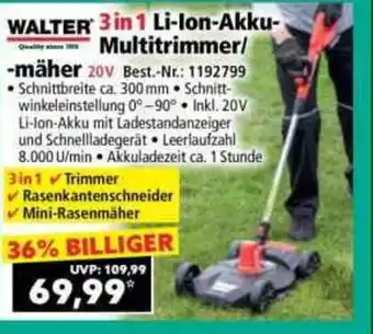 Norma 3 in 1 Li-lon-Akku Multitrimmer Angebot