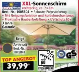 Norma XXL Sonnenschirm Angebot
