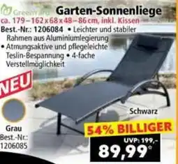 Norma GartenVerstellmöglichkeit Sonnenliege Angebot