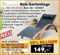 Norma Holz Gartenliege Angebot