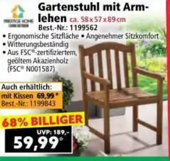 Norma Gartenstuhl mit Armlehen Angebot