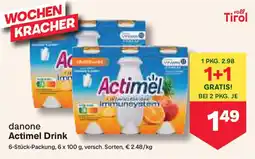 MPreis danone Actimel Drink Angebot