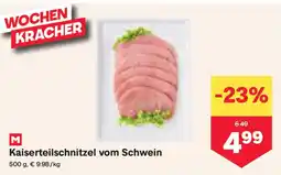 MPreis Kaiserteilschnitzel vom Schwein Angebot