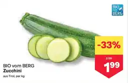 MPreis BIO vom BERG Zucchini Angebot