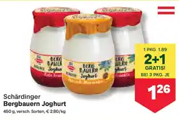 MPreis Schärdinger Bergbauern Joghurt Angebot