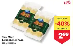 MPreis Tirol Milch Felsenkeller Käse Angebot