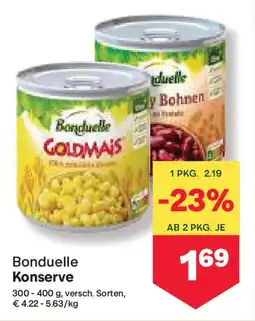 MPreis Bonduelle Konserve Angebot
