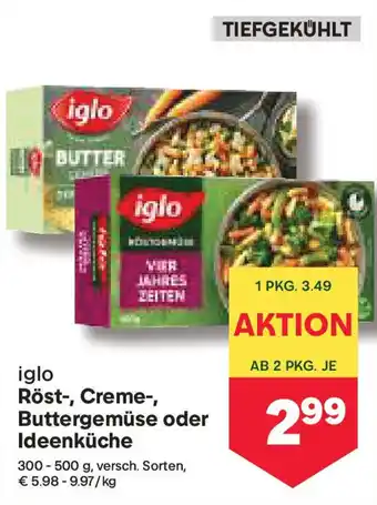 MPreis Iglo Röst, Creme, Buttergemüse oder Ideenküche Angebot
