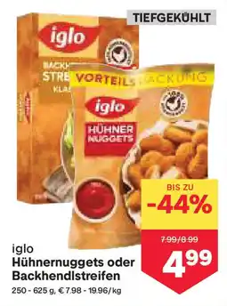 MPreis Iglo Hühnernuggets oder Backhendlstreifen Angebot