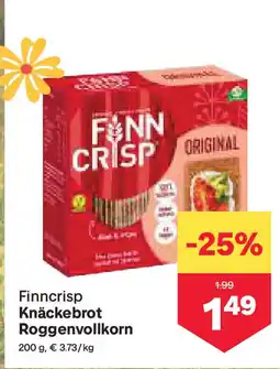 MPreis Finncrisp Knäckebrot Roggenvollkorn Angebot